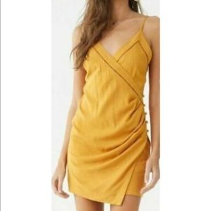 Forever 21 mustard wrap dress ✨